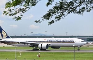 Os lucros do primeiro trimestre da SIA caem em 59%; Grupo de companhias aéreas vê tempos voláteis à frente