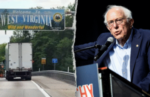 Local de pacotes da Virgínia Ocidental do Estado Vermelho no fim de semana de Sanders