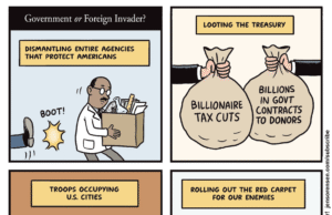 O governo ou o atacante estrangeiro é?