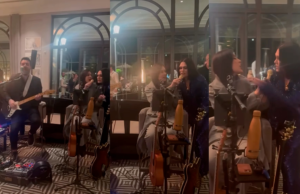 Jesse Jon fez uma apresentação chocante em um hotel após uma cerimônia na cidade