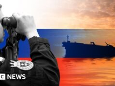 Linhas de frente do impasse da Europa com a frota paralela da Rússia