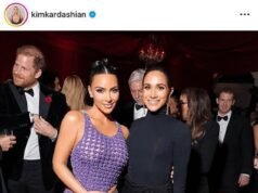 Kim Kardashian e Kris Jenner excluem fotos da festa repleta de estrelas com o príncipe Harry e Meghan Markle