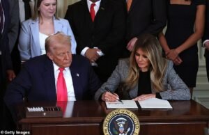 Melania Trump assina ordem executiva com Donald Trump em passo histórico para primeira-dama