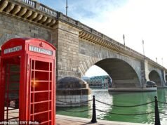 Cidade deserta dos EUA onde a Ponte de Londres foi reconstruída é uma atração para os californianos que fogem do alto custo de vida