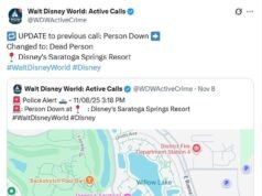 A comovente atualização de duas palavras que confirmou a morte da quinta pessoa no Walt Disney World em apenas algumas semanas