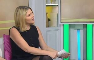 HOJE a apresentadora Jenna Bush Hager causa polêmica com um conjunto muito picante no ar