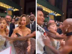 Cynthia Erivo salta para salvar Ariana Grande de um fã selvagem na estreia de ‘Wicked’