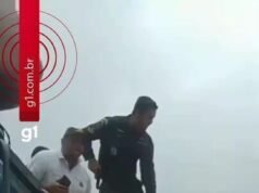 O suspeito se jogou no rio após uma discussão com o marinheiro