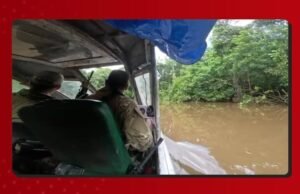 PF e polícia colombiana destroem dragas de mineração ilegal na Amazônia