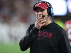 AP Top 25: Alabama cai seis posições, para a décima posição, após derrota para Oklahoma