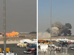 Jato de combate cai com grande explosão no Dubai Air Show em vídeo