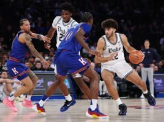 O número 24 do Kansas está cansado sem Darrin Peterson enquanto Cameron Boozer leva o número 5 Duke à vitória na batalha de sangue azul