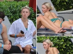 Livvy Dunn sai de biquíni com Paul Skenes nas férias