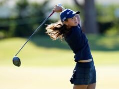 Kai Trump fez sua última estreia profissional no golfe depois de lutar contra os nervos