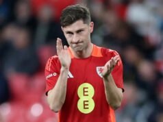 Ben Davies foi excluído do jogo crucial do País de Gales nas eliminatórias para a Copa do Mundo devido a uma lesão no tendão da coxa.