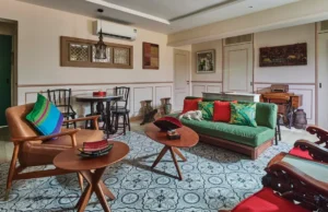 Casa chique: o apartamento de quatro cômodos do professor na Sunset Way tem tudo a ver com família e tradição