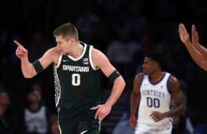 O número 17 do estado de Michigan se mantém firme para uma vitória surpreendente sobre o número 12 do Kentucky no último desempenho difícil dos Wildcats