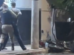 Vídeo: Dois tiros no quadril durante perseguição policial em Patos de Minas