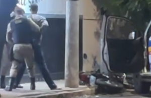 Vídeo: Dois tiros no quadril durante perseguição policial em Patos de Minas