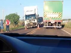 Grave acidente entre carro e caminhão deixa um morto na MS-164