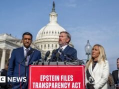 O Congresso aprovou um projeto de lei para liberar os arquivos de Epstein que irão para a mesa de Trump