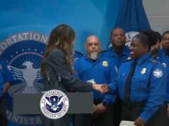 Christy Noem dá bônus de US$ 10 mil aos funcionários da TSA após paralisação