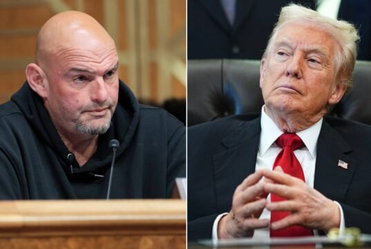 O senador John Fetterman acusa o presidente Donald Trump de ‘retórica perigosa’
