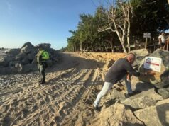 Obras de fiscalização marítima na praia de Jericoacoara foram suspensas por falta de documentos