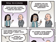 Desenho animado: Vontade de se encolher