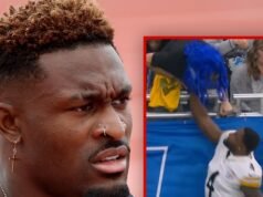 O wide receiver do Steelers, DK Metcalf, dá um soco em fã em vídeo