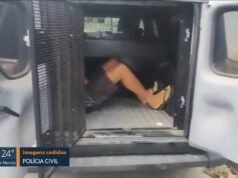 Um homem foi preso suspeito de assassinar a mulher e seu filho