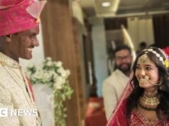 Casal indiano procura cor de pele depois que vídeo de casamento se torna viral