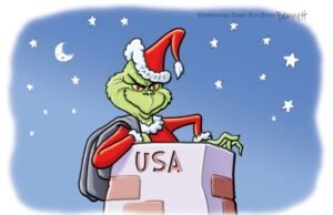 Desenho animado: Como Trump roubou o Natal