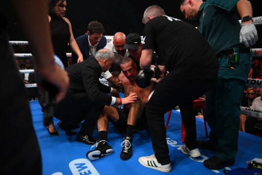 Hussein Sinkara sofre hemorragia cerebral após derrota por nocaute para Jay Opetia