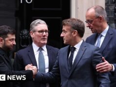 Os líderes europeus estão numa corda bamba entre apoiar a Ucrânia e manter os Estados Unidos a bordo