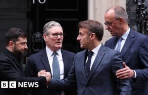 Os líderes europeus estão numa corda bamba entre apoiar a Ucrânia e manter os Estados Unidos a bordo