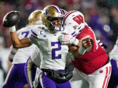 Veterano atacante de futebol de Wisconsin se declara para o draft da NFL