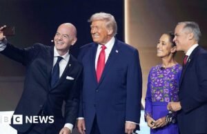 Em meio a tensões comerciais, os líderes dos EUA e da América do Norte sobem ao palco