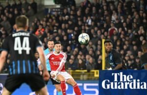 A magia de Madueke e Martinelli torna o seis perfeito para o Arsenal na Liga dos Campeões do Club Brugge