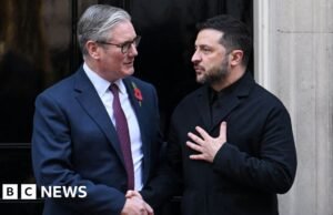 Zelensky em Downing Street para conversações de alto nível sobre a Ucrânia