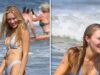 Cassie Randolph vai à praia de biquíni minúsculo depois de se casar com Brittany Reinhardt