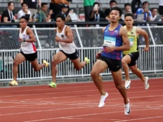 SEA Games 2025: O velocista tailandês Pripol Boonsong faz história ao estabelecer um tempo recorde de 9,94 segundos na bateria de 100m