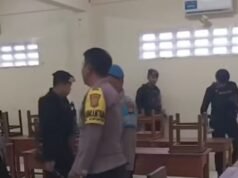 Gegana investiga 10 escolas em Depok que poderiam ter sido bombardeadas! SMA 4 Depok para Kakra Buana