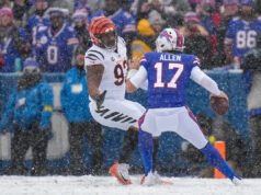 ASSISTIR: Josh Allen do Bills marca uma incrível jogada de quarta descida contra o Bengals