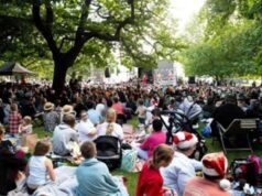 Um participante do Carols in the Park supostamente brandiu uma faca no evento de Launceston