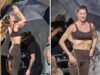 Gisele Bündchen mostra corpo em forma durante filmagem em Miami