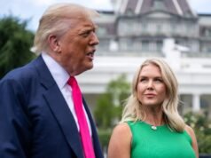 Trump levanta sobrancelhas com o mais recente elogio ‘terrível’ à aparência de Caroline Levitt