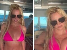 Britney Spears vista em um minúsculo biquíni rosa em um vídeo sexy do IG em um iate no México