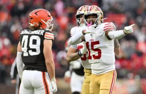Jaune Jennings responde às críticas de Shelby Harris após colisão com a defesa dos Browns: ‘Ele disse algumas coisas’
