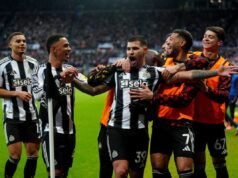 Bruno Guimarães e Anthony Gordon marcam novamente na vitória do Newcastle sobre o Burnley, de 10 jogadores